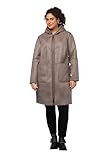 shearling jacket mens uk Ulla Popken Shearling-Mantel Mit Kapuze, Manteaux