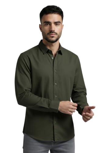 Image of GLORYBOYZ Men's Full Sleeve Core Essentials Over-Dyed Shirt-XS-XXL