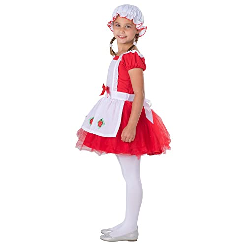 Disfraz de bailarina fresa rojo para niñas miniatura 2