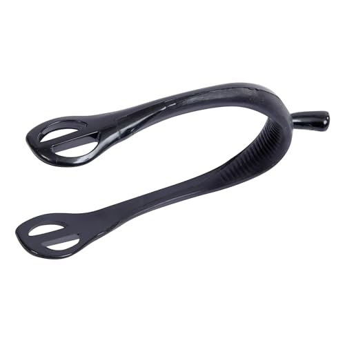 Kincade Plastic/Rubber Spurs, Black/Black, Adults 20mm