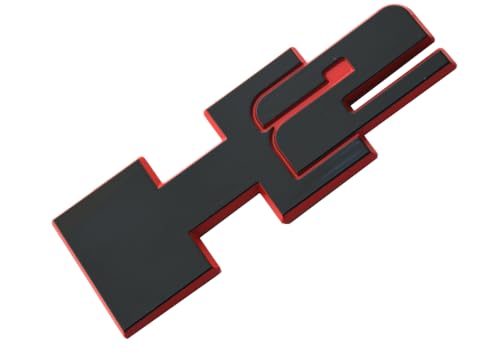 Image of 2pcs New H2 Rear Liftgate Door Nameplate 3D Badge Emblems Replacement for 2003-2009 Hummer H2 Origianl Size (Redline)