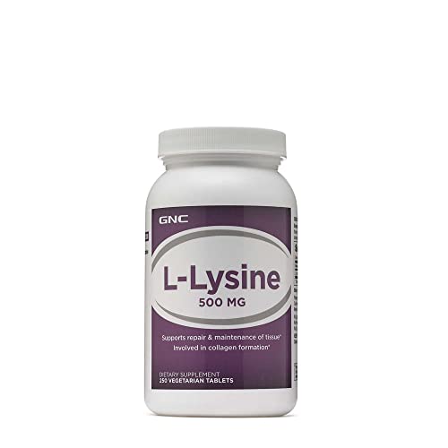 GNC LLysine 500 mg 250 Vegetarian Tablets