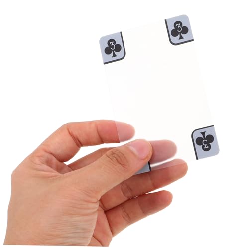 FRCOLOR Transparente Pokerkarten Aus Kunststoff Klare Spielkarten Matter Oberfläche Anti-Cheat-Funktion Für Familienspiele Strandpartys Und Professionelle Turniere – Bild 4