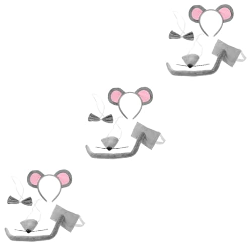 Bandeau oreilles de souris et queue pour fête d'anniversaire et carnaval