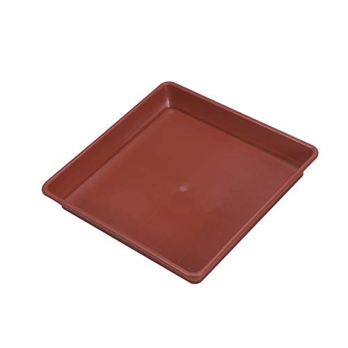 Milisten Bandeja para Macetas de Resina Resistente de Forma Cuadrada para Bonsáis para Interior Y Exterior Paquete de Ladrillos
