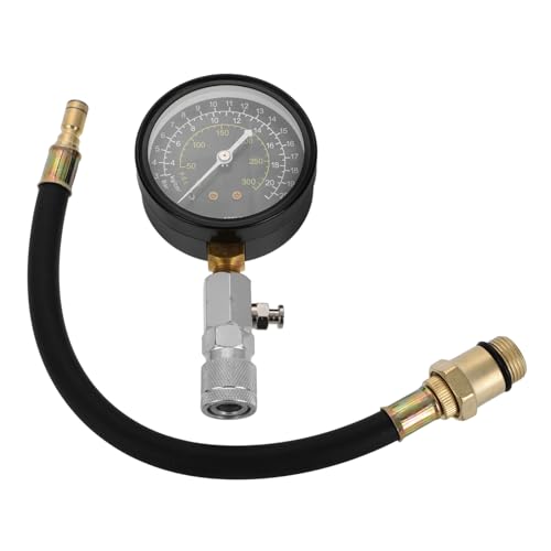ROMISBABA Kit Medidor Compresión Motor con Sensor de Alta Precisión Portátil y Duradero Herramienta Múltiple para Pruebas Automotrices Gasolina y Diésel para Mecánicos y Mantenimiento