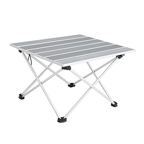 SOVIGOUR Aluminum Folding Camping Table, Portable Compact Roll Up Camp Table, 3 Size Lightweight...