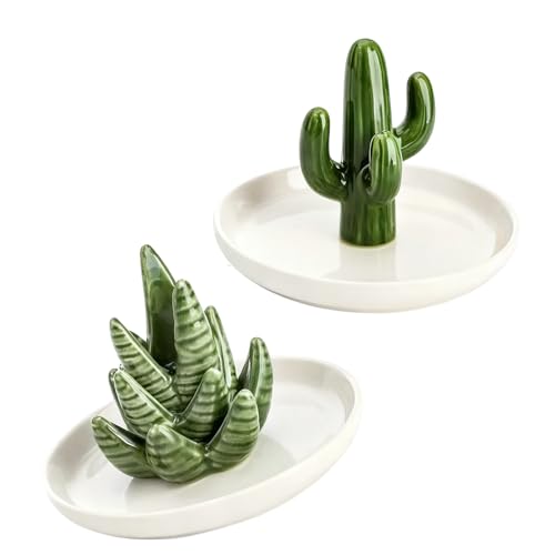 Plateau multi-usage en céramique pour plantes d'aloès et petits accessoires - 2