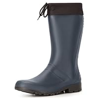 Ladeheid Men's and Women's PVC Wellington Boots Rubber Boots Wellies Rain Boots LA-958 (Navy Blue, 12 UK)