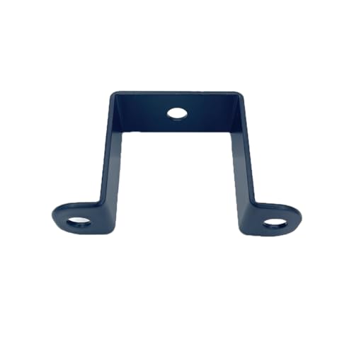 Image of 6 PCS 2x2 inch Square Pipe Tube Strap Clamps,2 inch metal u shaped bracket, steel u clamp bracket for mounting,Powder Coated Black