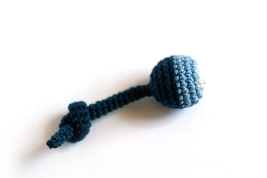 Ombre Knot Rattle Pet toy, Handmade by TomToy