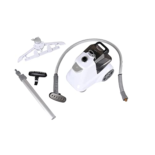 Salav X3A Heavy Duty Commercial Full-Size Garment Steamer With Foot Pedals And Extra Large 3L (101.5 Oz) Water Tank, 1800 Watts, 90+Min Of Continuous Steam (White) #TOP6