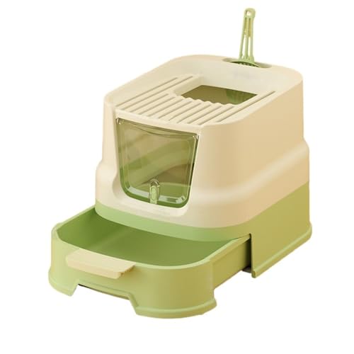 Arenero cerrado para gatos con tapa y bandeja deslizante miniatura 1