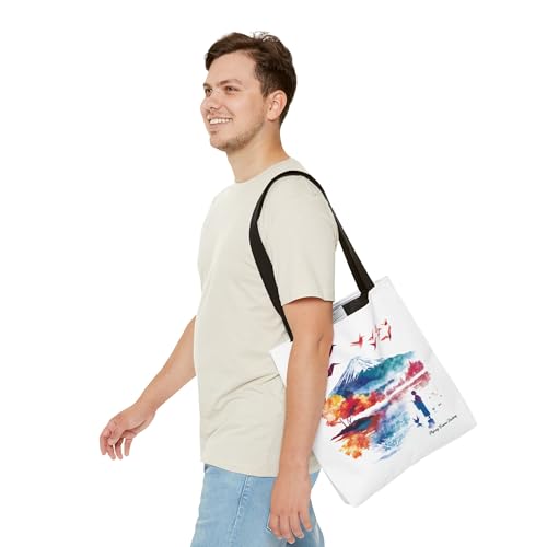 Origami Crane Tote Bag, Fuji Mountain Japanese Bag, Kimono Style, Japan Design Kawaii, Japanese Culture3