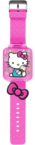 SRV Hub Hello Kitty Kids Educational Smart Watch - Girls Digital Watch with 5 Fun Learning Games, Timer, Alarm, Stopwatch, 10 Clock Faces, Blue Silicone Strap – Ages 4+ - Image 8