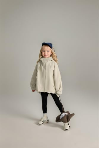 Boys Girls Lightweight Breathable Raincoat Waterproof Hooded Rain Jacket Windbreaker Easy to Fold2