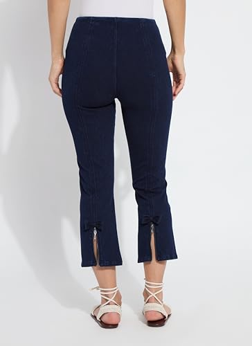 Lyssé Lizzette Bow Detail Crop Flare Denim Pants for Women4