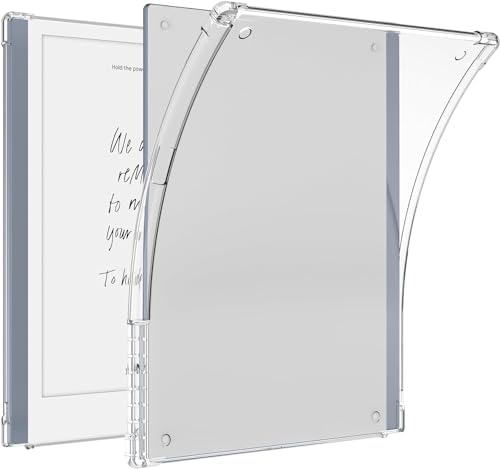 Zuooiec Clear Case for Remarkable 2 Tablet (10.3-inch,2020 Released) - Ultra-Thin Lightweight Transparent Silicone Flexible Soft Back Cover with Pen Holder