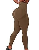 DREAMOON Smile Contour Khaki Seamless Leggings for Women High Waist Butt Lift Workout Yoga Pants...