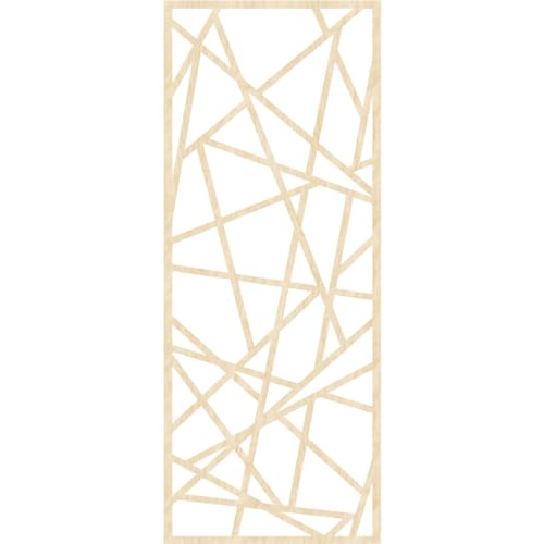 Image of Conway Decorative Pierced Fretwork Wood Wall Panels, 19 3 /8 inchW x 49 3 /8 inchH x 3 /8 inchT, Birch