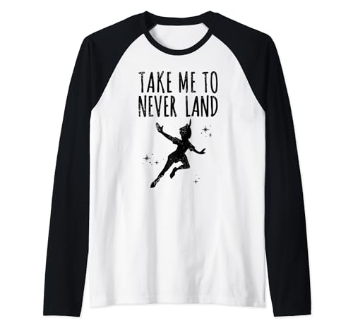 T-shirt Baseball Raglan Peter Pan Vintage Disney pour un look rétro décontracté au quotidien