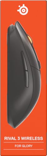 Rival 3 Wireless Gen 2 - Mouse Gaming - 2,4 GHz e Bluetooth - Sensore ottico TrueMove Air da 18000 DPI - Durata 60 milioni di clic - Leggero - Piedini 100% PTFE - Nero - Mouse gaming - Immagine 15