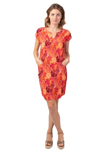 Robe tropicale en viscose Erika pour vos journées ensoleillées et terrasses