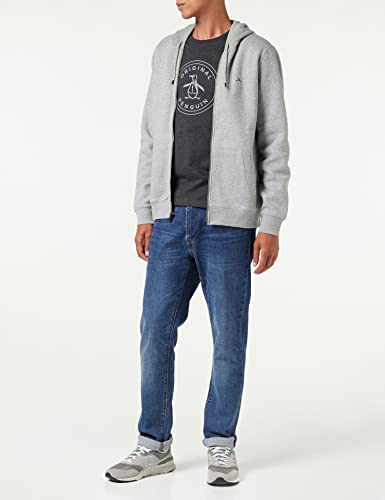 ORIGINAL PENGUIN Logo Timbro T-Camicia, Grigio