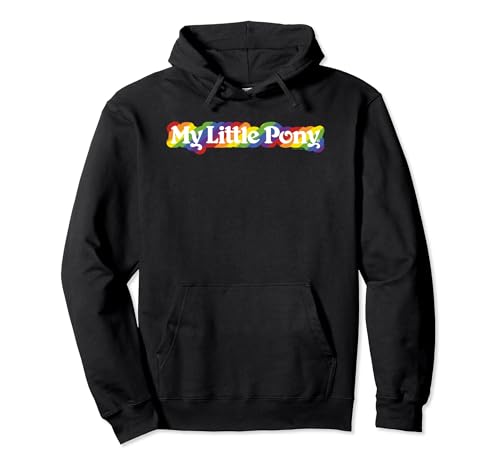 Sweat à capuche My Little Pony Rainbow Outline anti-bouloche en coton épais