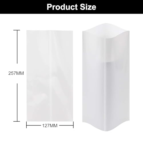 20 Stück Sublimation Schrumpffolienhüllen,Weiße Schrumpffolien,Schrumpffolienplatten,Schrumpfende Plastikfolien,Wärmeübertragung Schrumpffolie,Weiße Sublimations Schrumpffolie für Tassen,127×257MM