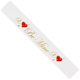 Luhiew White and Red Heart Be Mine Sash Valentine's Cupid Costume