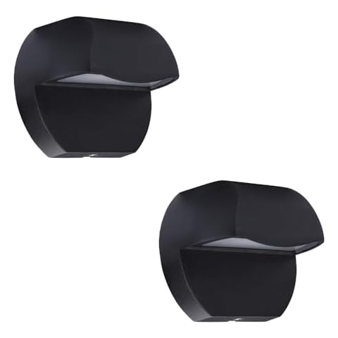 Leelands Outdoor Deck Lights LED Landscape Lighting Low Voltage 12V AC/DC Cast Aluminum Patio Post Step Lights Fence Retaining Wall Mounting Light Warm White Textured Black Finish Pack of 4 Cover