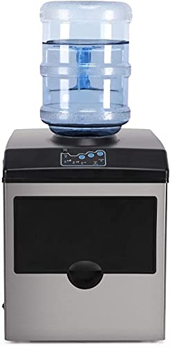 BEAGHTY Elektrische Eiswürfelmaschine, 2-in-1-Eismaschine mit Wasserspender, tragbare Eismaschine aus Edelstahl für die… – Bild 6