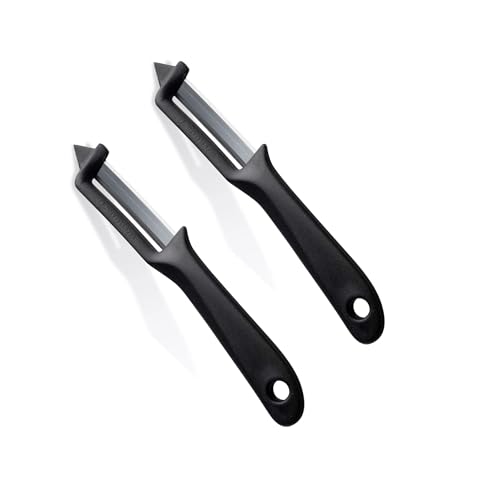 FACKELMANN Set of 2 Weltmeister Asparagus Peelers Universal Peeler with Stainless Steel Blade Robust Peeler for Vegetables and Fruits