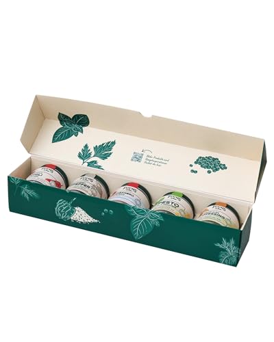 Fuchs Gewürze - Bestseller Geschenkbox Feine Gewürzspezialitäten 5 exqusite Gewürze in hochwertigen Gewürzgläsern - Gewürz-Geschenk für Hobby- und Profiköche