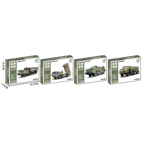 Image of 4 Pieces Missile Vehicles Building Kit Compact Desktop Decoration 4D Puzzles| Contemporary Manufacture| Cars Trucks & Vans | Diecast Toy |Toys Hobbies