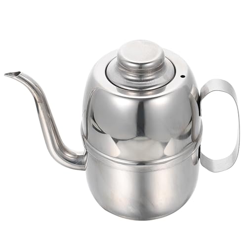 DIYEAH Distributeur d'Huile et Vinaigre en Acier Inoxydable Design Coréen Bouteille à Condiments Étanche 414 Ml Accessoire Pratique pour Préparation Culinaire la Maison