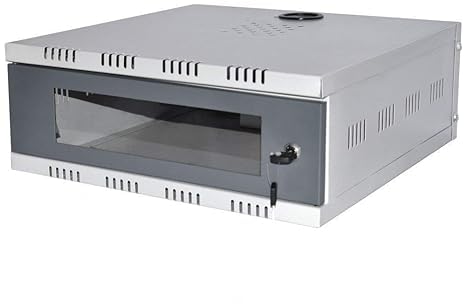 Drumstone Plus CCTV DVR Rack/Server/NVR/Network Protector Rack Transparent Glass Door with 3 Power Socket Plug Cabinet Box Metal.