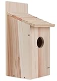 Bird Houses for Outside Clearance, Cedar Finch Bluebird Box House for Outside Clearance Wood Bluebird Box House Cedar Wren Hummingbird Birdhouse,Assembled,Natural, 1Pack