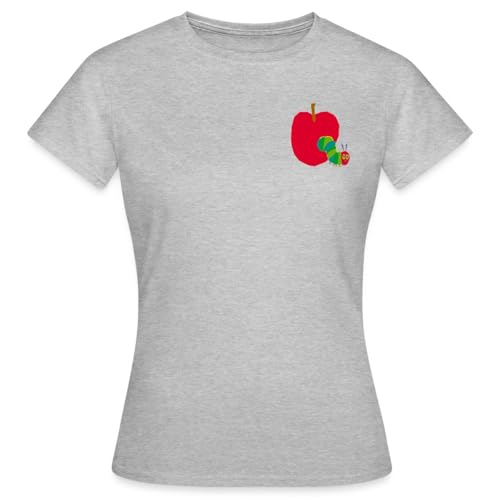 Spreadshirt Die Kleine Raupe Nimmersatt Durch Den Apfel Frauen T-Shirt, M,...