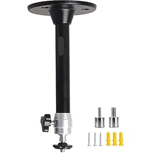 Mini Projector Mount, Universal Projector Ceiling Mount, 7 in / 18 cm 360° Rotation Projector Wall Mount Cable…