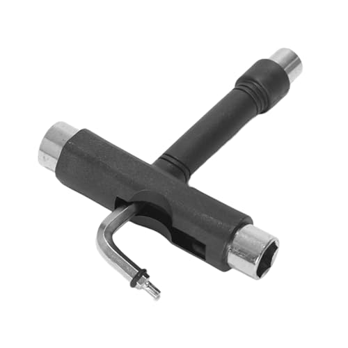 HEYZAKKA Portable Skateboard Roller Skate Tool Multifunctional Skateboard Wrench Light Weight T Type Skateboard Tool Enduring
