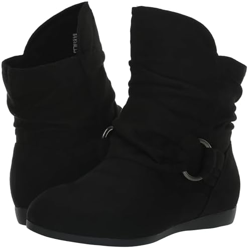 Avenue CLOUDWALKERS WIDE FIT SERENA ANKLE BOOT IN BLACK, SIZE 43 | Image 6