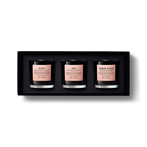 Boy Smells Original, Ash & Cedar Stack Votive Candle Set | 18 Hour Long Burn Each | Coconut & Beeswax Blend | Luxury Scented Candles (3 Pack, 3 Oz Each) #TOP1