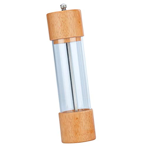 Moedor manual de madeira de sal e pimenta da Homozy