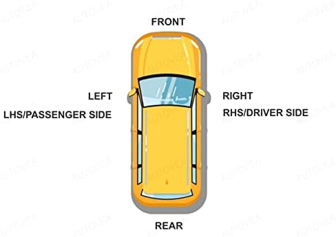 Rear View Mirror Glass (Right/Driver Side) Compatible with Kia Sonet (2020-2022)