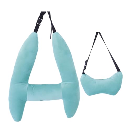 Moxeupon Coussin de voiture pour enfant pour dormir | Coussin de voyage en forme de H ergonomique | Appuie-tête de voiture ergonomique pour les longs trajets, appuie-tête de voiture pour la tête, le