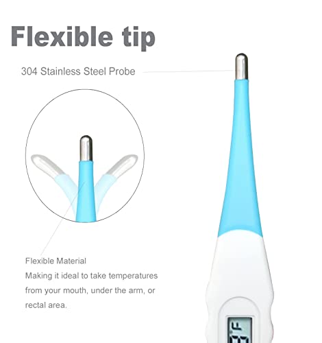 Oral Thermometer, Digital Thermometer for Oral, Rectal or Under Arm Use (A, Pack of 4) - Image 3
