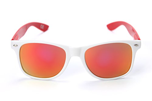 NCAA Arkansas Razorbacks ARK-2 Frame Red Lenses Sunglasses, One Size, White3