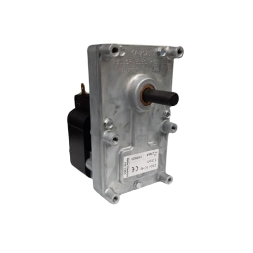Motor de engranaje de 2 rpm, diámetro del eje: 9,5 mm, para estufas de pellets y estufas de pellet.